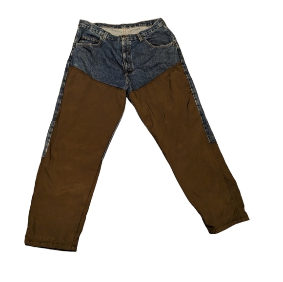 Wrangler Pro Gear Double Knee Western Cownoy Rancher Jeans mens size 38x30 - Picture 2 of 4